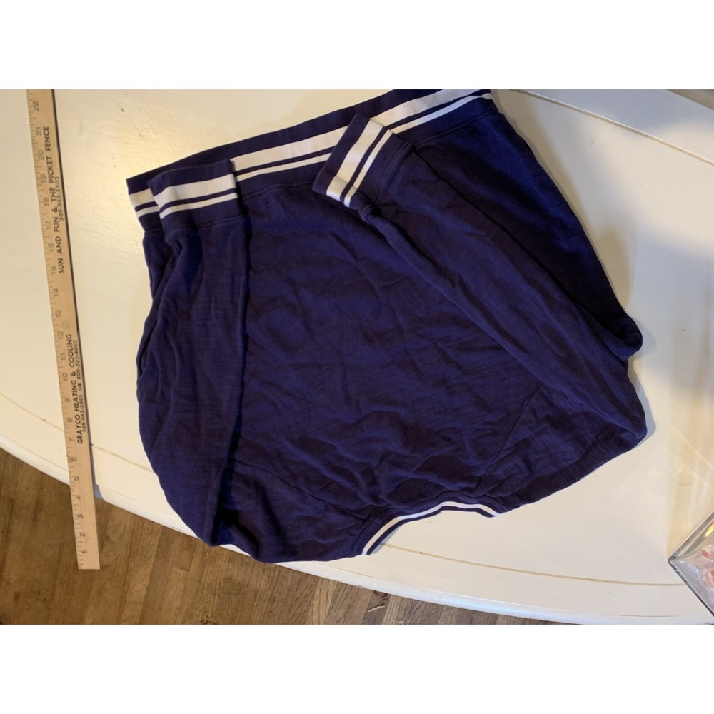 J Crew Vintage Fleece Striped Preppy Crewneck Sweatshirt Tennis embroidery Sz Sm - Picture 6 of 7